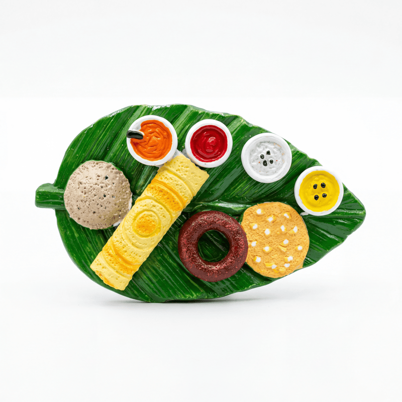 VADA DOSA BANANA LEAF FRIDGE MAGNET - PICKITT MARKET