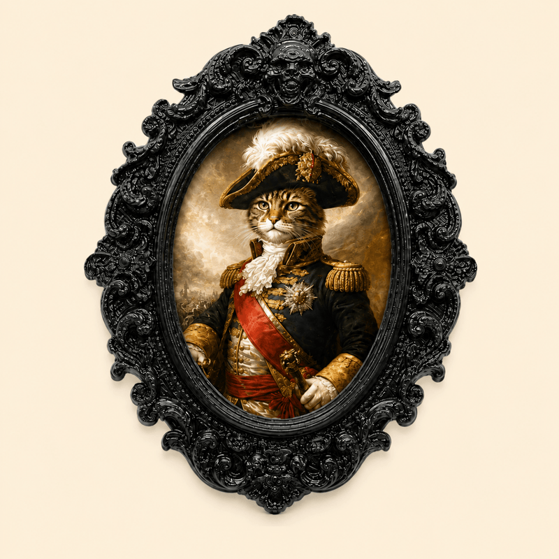 Vintage Cat Portrait Fridge Magnet - PICKITT MARKET