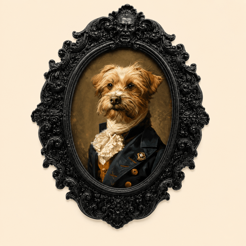 Vintage Gentleman Dog Fridge Magnet - PICKITT MARKET