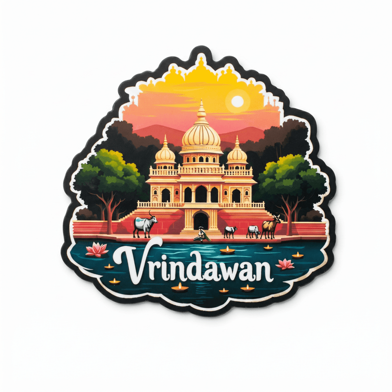 VRINDAVAN FRIDGE MAGNET - PICKITT MARKET