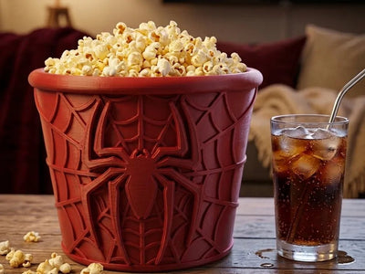 Web Emblem Popcorn Bucket 🍿🕸️(PREPAID ONLY) - PICKITT MARKET