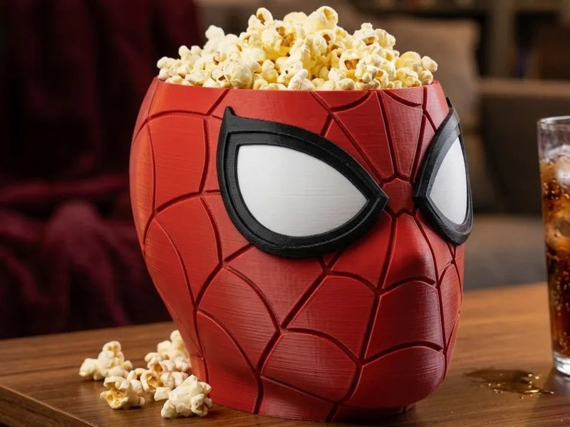 Web-Pattern Hero Popcorn Bucket 🍿🕸️(PREPAID ONLY) - PICKITT MARKET