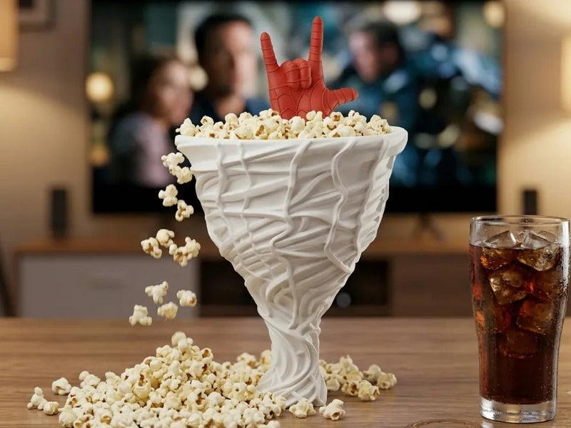 Web Swirl Popcorn Bucket 🍿🕸️(PREPAID ONLY) - PICKITT MARKET