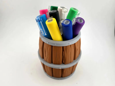 Wooden Barrel Pen Holder (PREPAID ONLY) - PICKITT MARKET