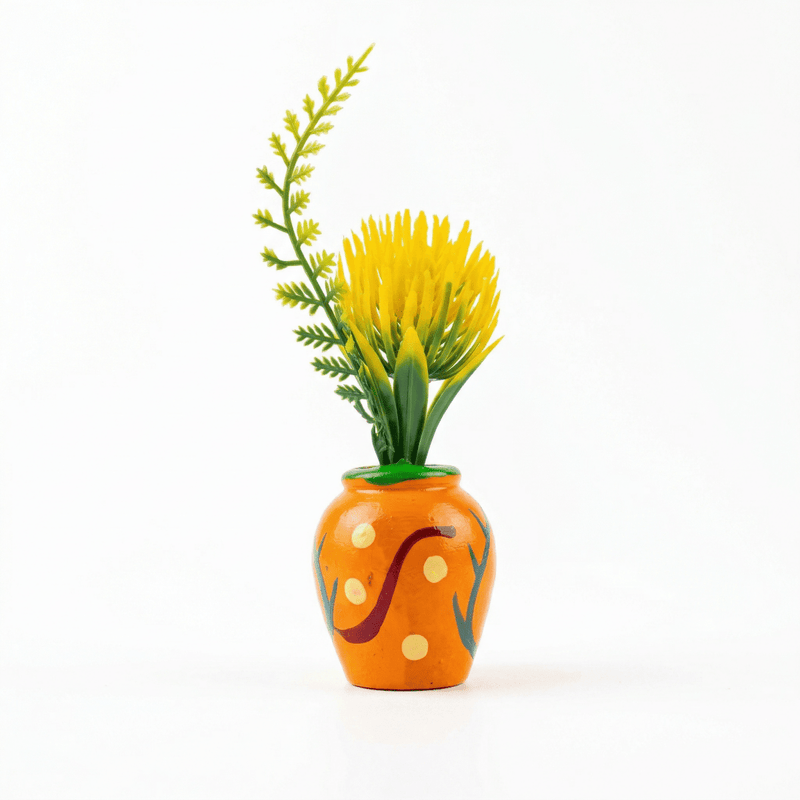 YELLOW FLOWER VASE FRIDGE MAGNET - PICKITT MARKET